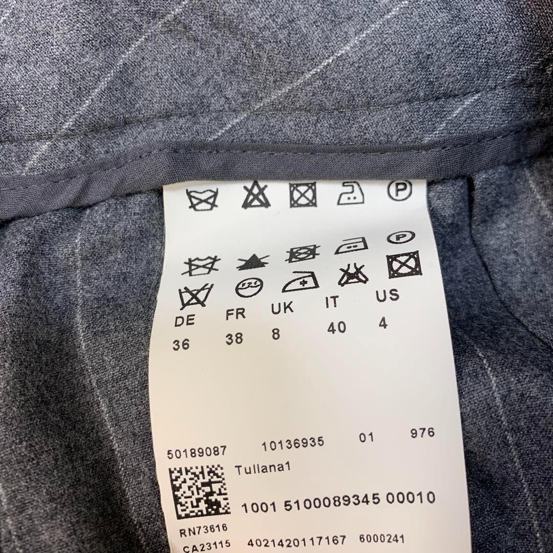 【美品】 HUGO BOSS ウール ピンストライプ セットアップ スーツ