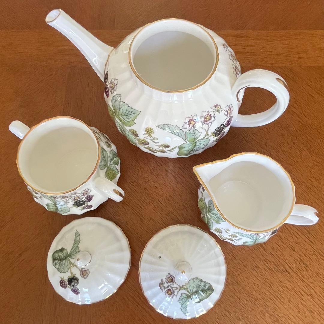 【希少品】英国製　ロイヤルウースター★ラビニア★小さなティーポットセット
