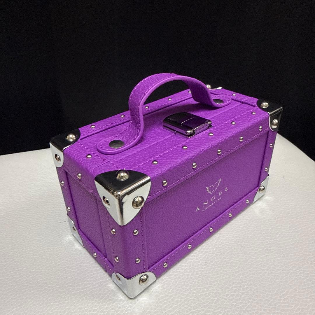 ミニケース　エンジェルシャンパンケース　angel パープル