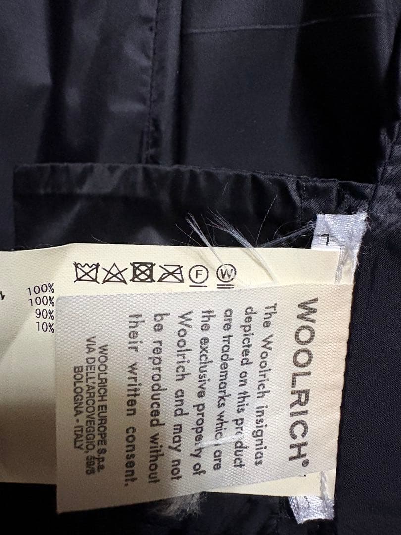 WOOLRICH フード付きダウンコート XS ブラック