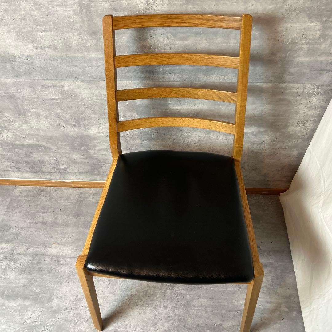 大塚家具　IDC　ダイニングチェア　シネマ　天然木 2脚セット