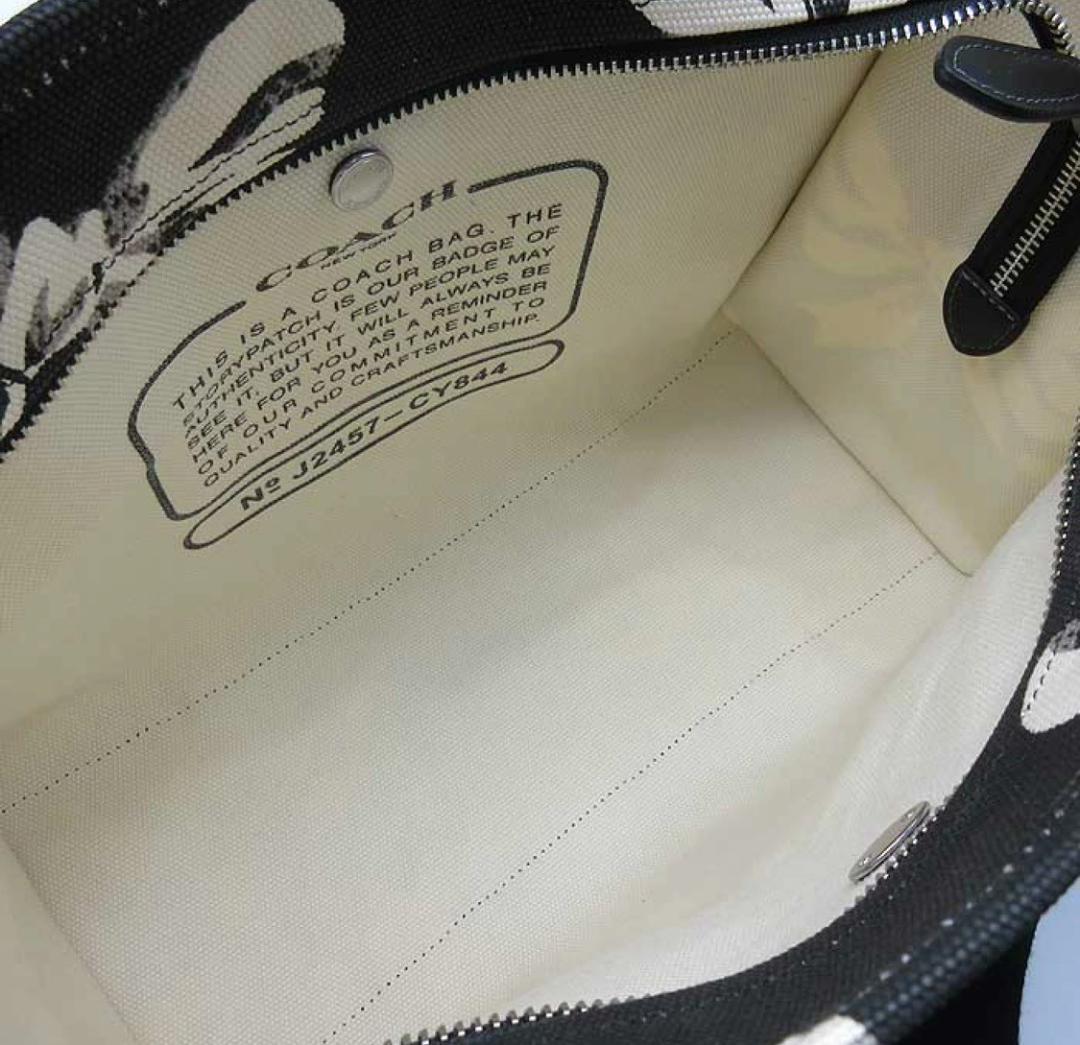 Y*U様 COACH CARGO リボンプリント 刺繍ロゴ トート 2WAY 斜