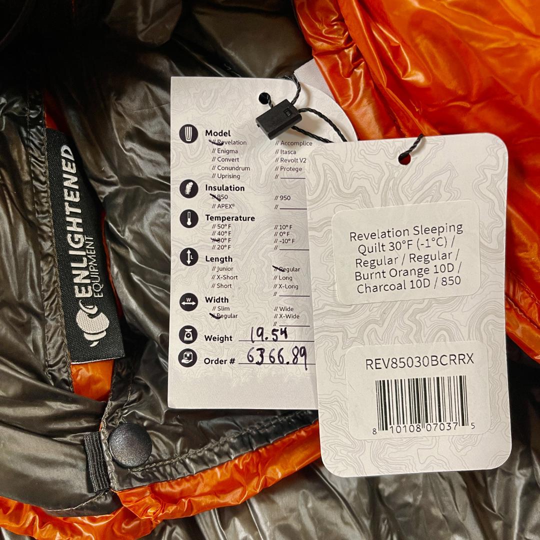 ENLIGHTENED EQUIPMENT Revelation -1℃ OR