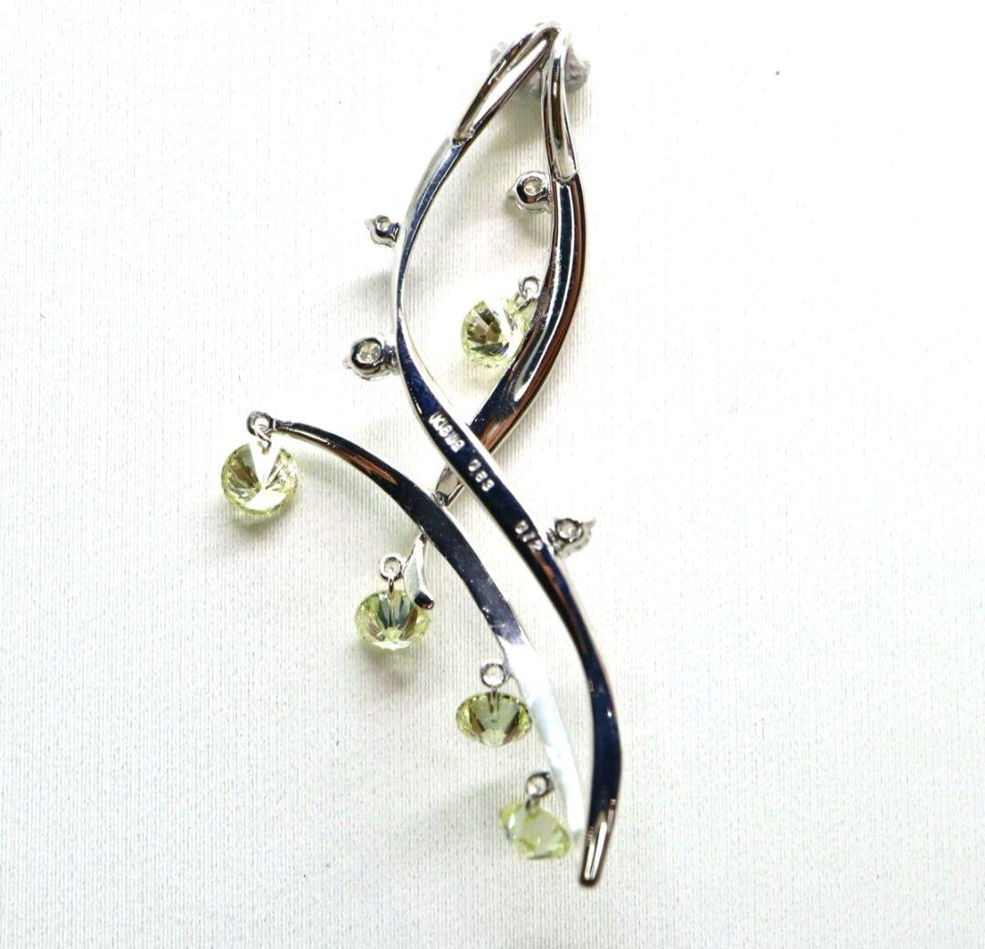 極上ダイヤ！超稀少！超激レアな天然イエローグリーン系のペンダントトップ！①