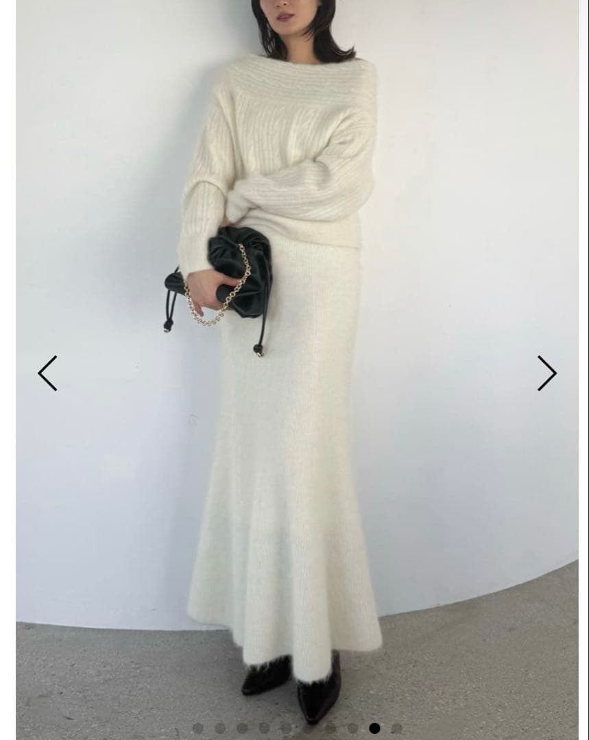 新作FRAY.I.D アルパカシャギーニット　セットアップ　完売商品【新品】