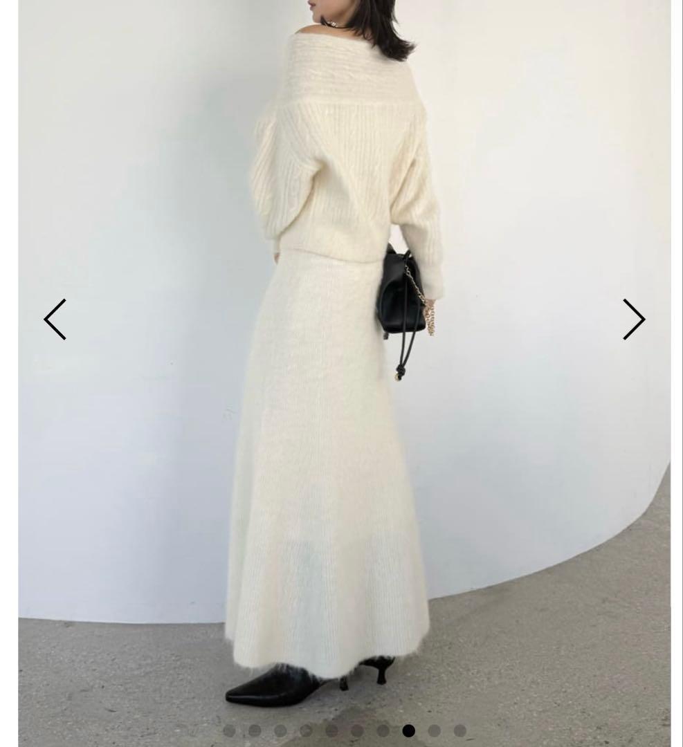 新作FRAY.I.D アルパカシャギーニット　セットアップ　完売商品【新品】