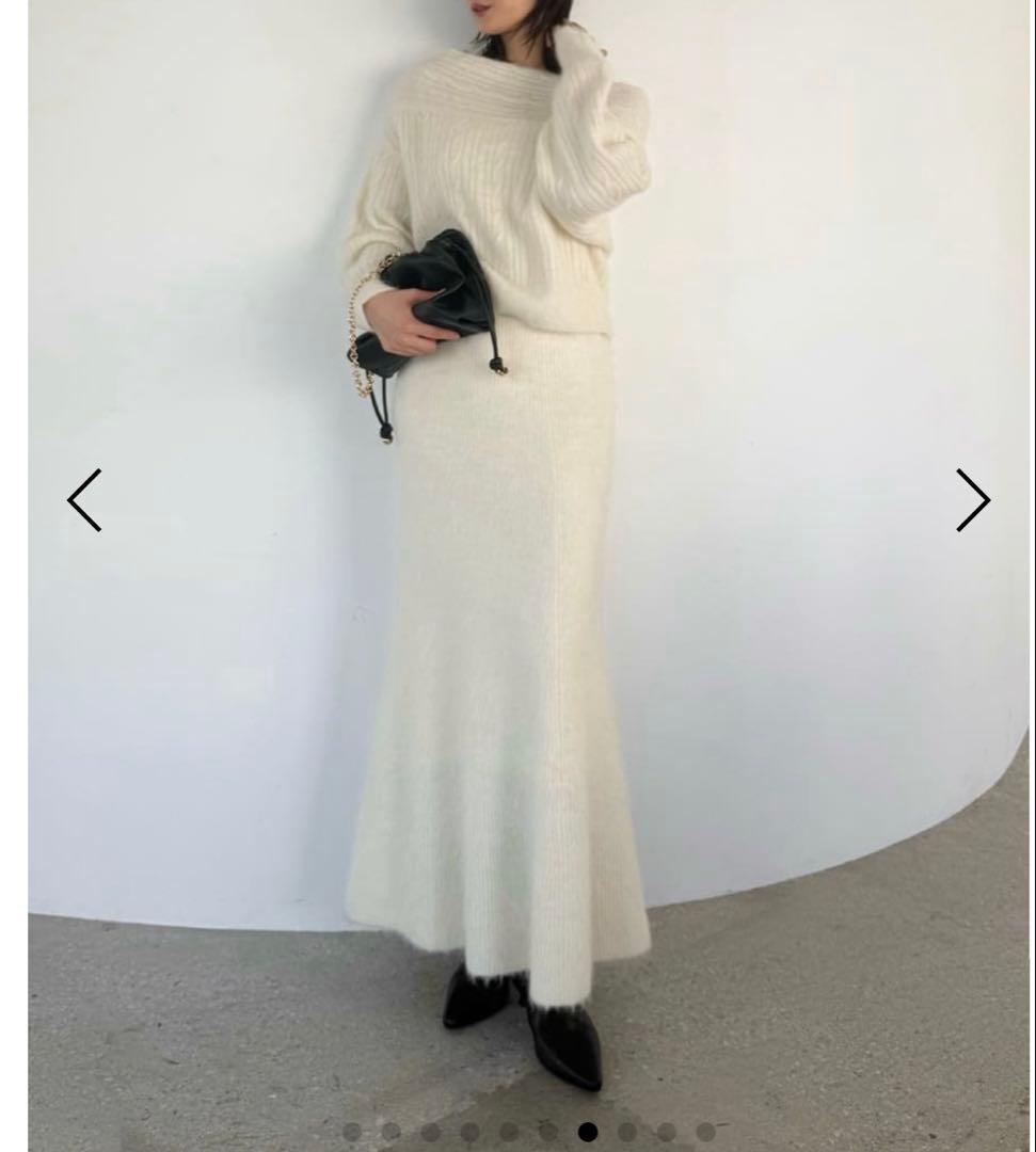 新作FRAY.I.D アルパカシャギーニット　セットアップ　完売商品【新品】