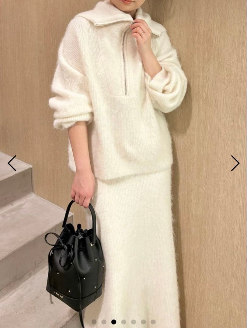 新作FRAY.I.D アルパカシャギーニット　セットアップ　完売商品【新品】