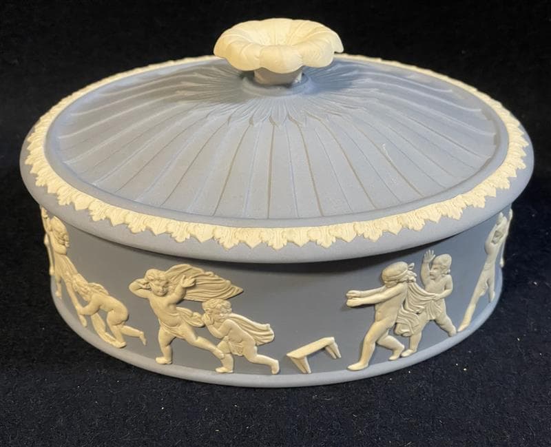 ウェッジウッド　ジャスパー　 トリンケットボックス お菓子入