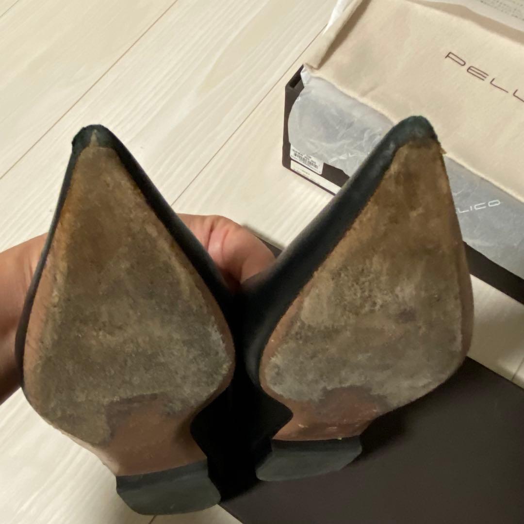 PELLICO ブラック パンプス 38 ANIMA アネッリ