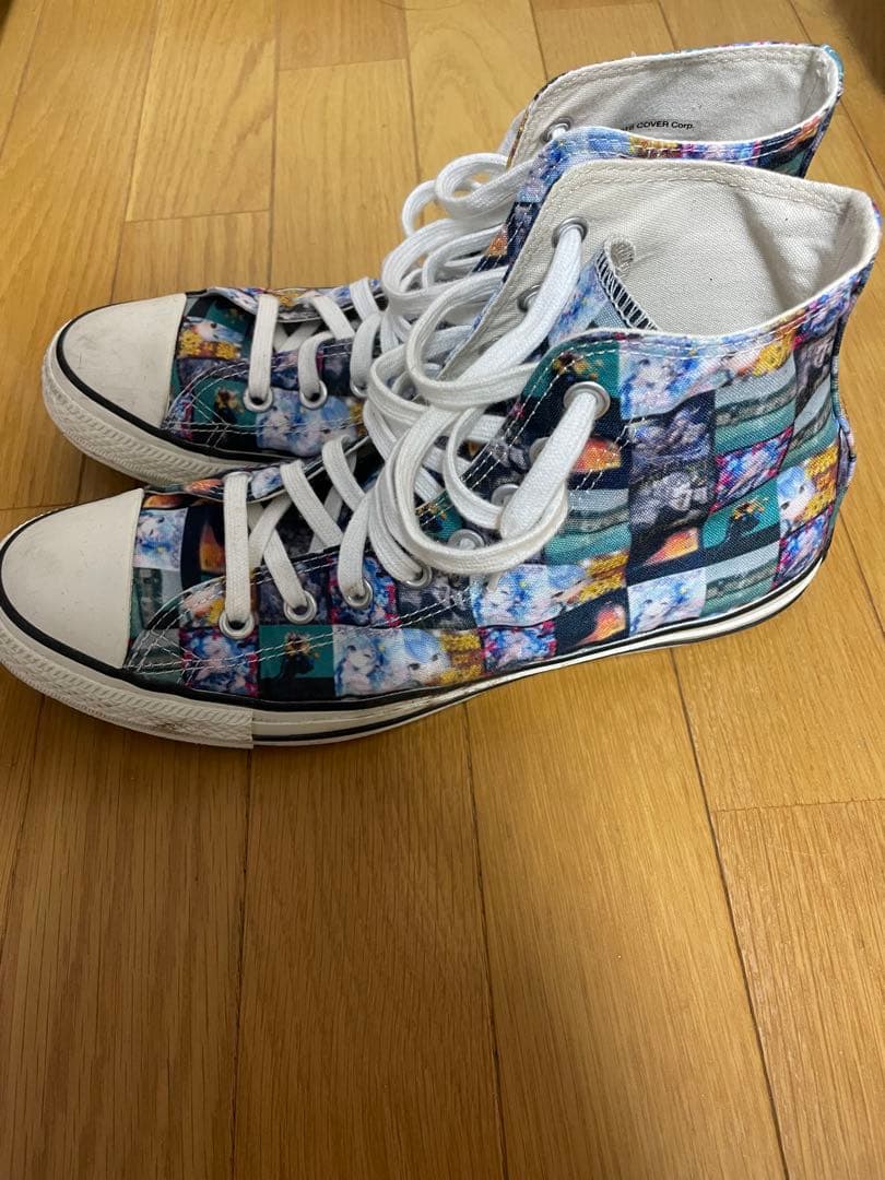 星街すいせいCONVERSE カラフルパターン ハイカットスニーカー