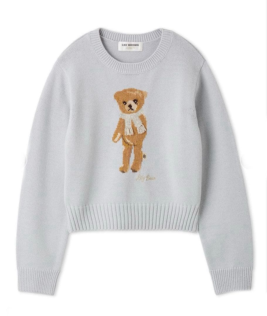 Lily Bearフリンジマフラーニットトップス リリーブラウン スナイデル