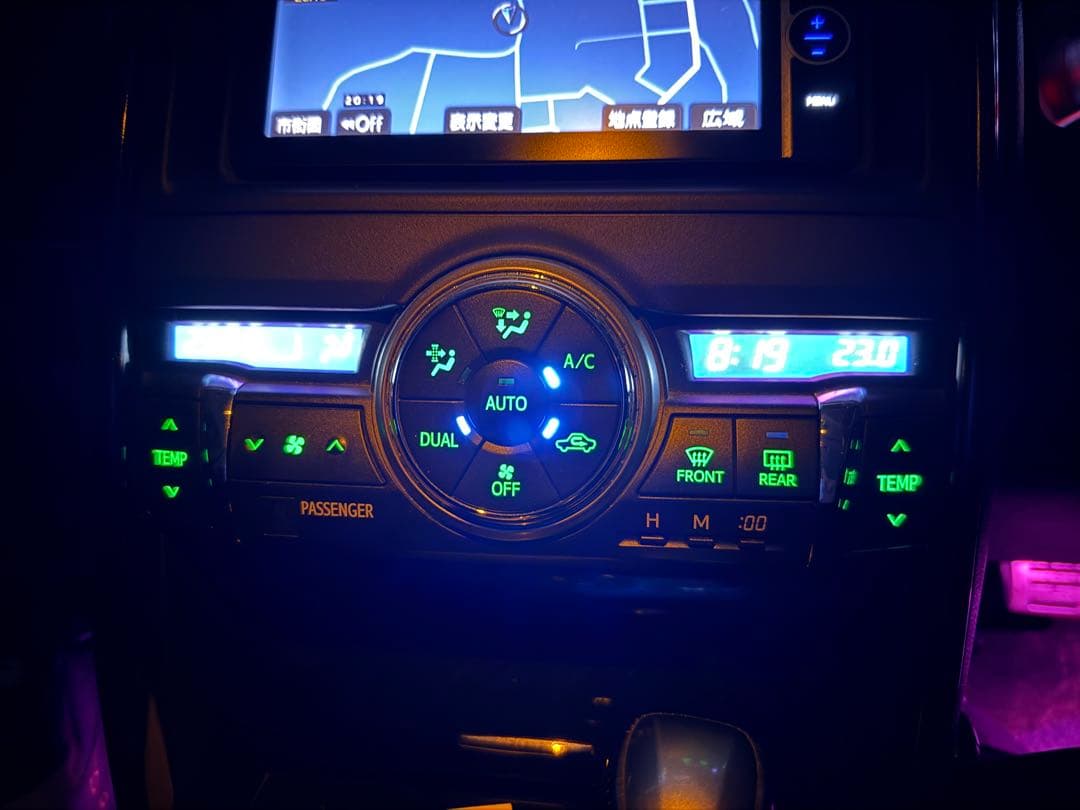 grx130 マークx エアコンパネル　led レインボー