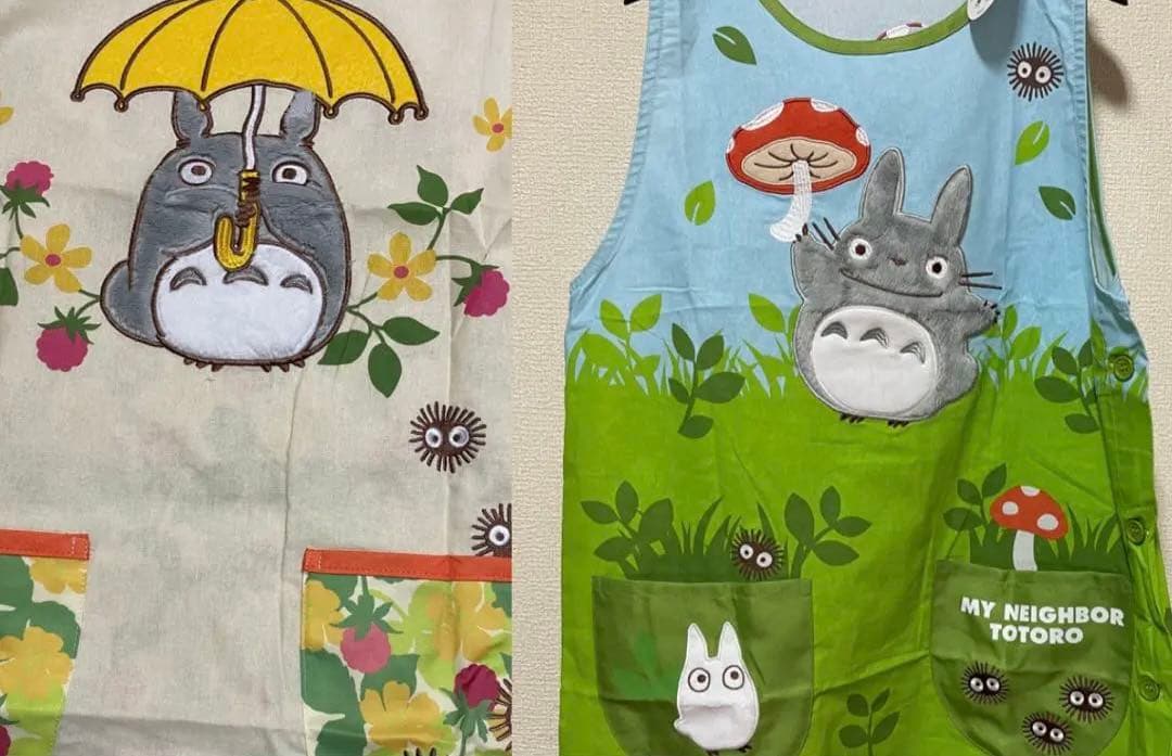 トトロ　エプロン　新品未使用タグ付き　保育士　大人