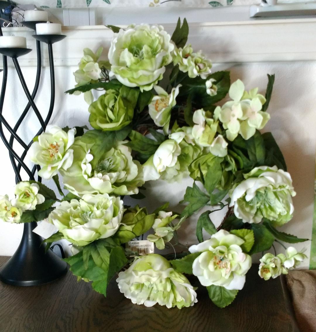 大きいリース☆ウエディングプレート側にも♡