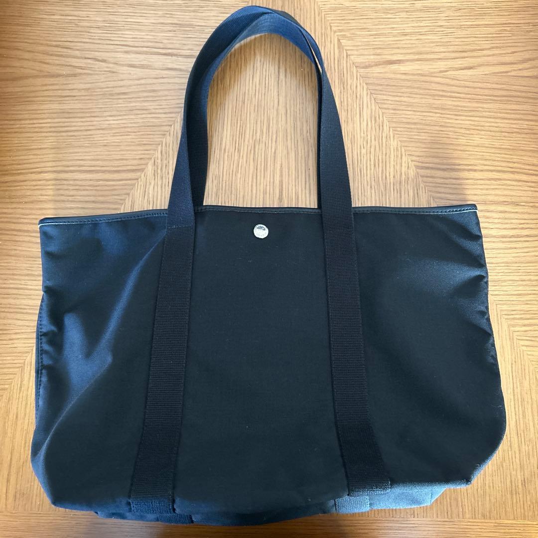 エルベシャプリエ 601C コーデュラスクエアトートバッグ 　ノワール