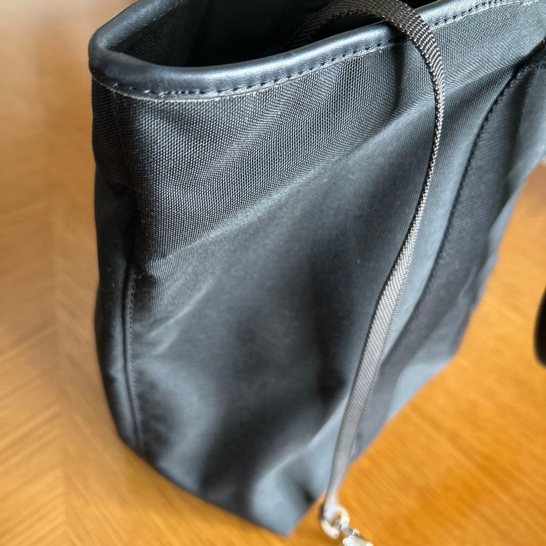 エルベシャプリエ 601C コーデュラスクエアトートバッグ 　ノワール