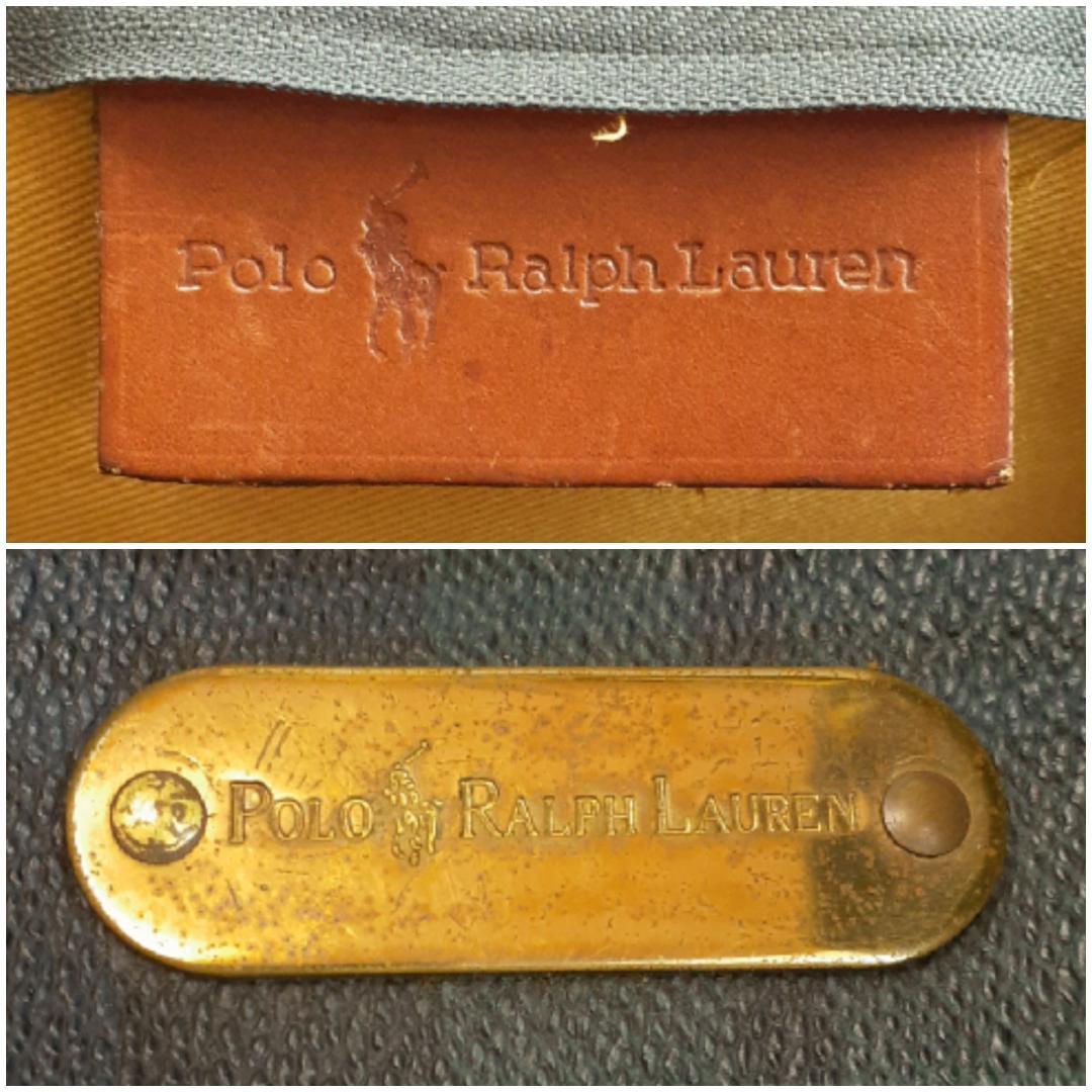 美品◎Polo Ralph Lauren 2wayボストンバッグ チェック 緑