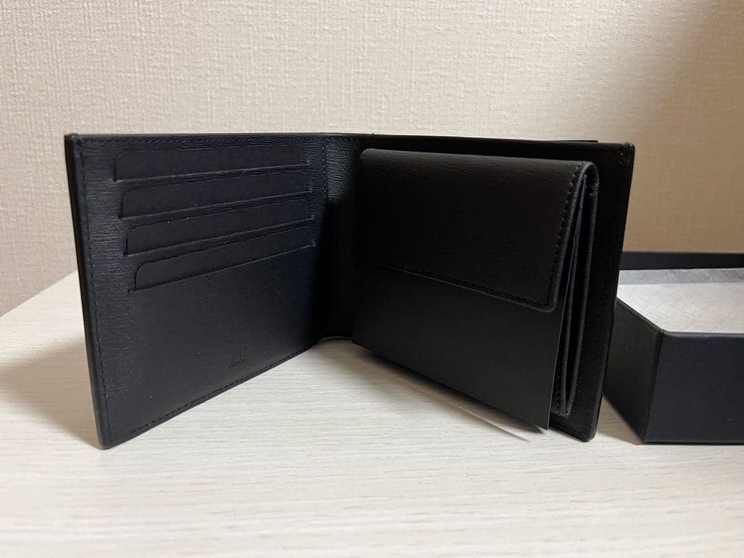 dunhill ダンヒル ブラック 二つ折り財布　新品同様