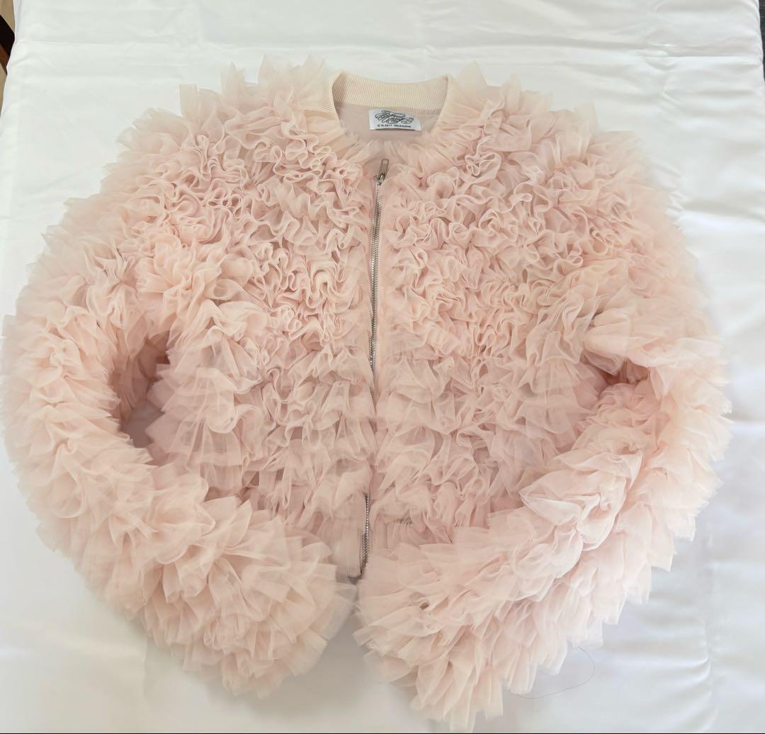\"Ballerina\" volume tulle jacket ピンク