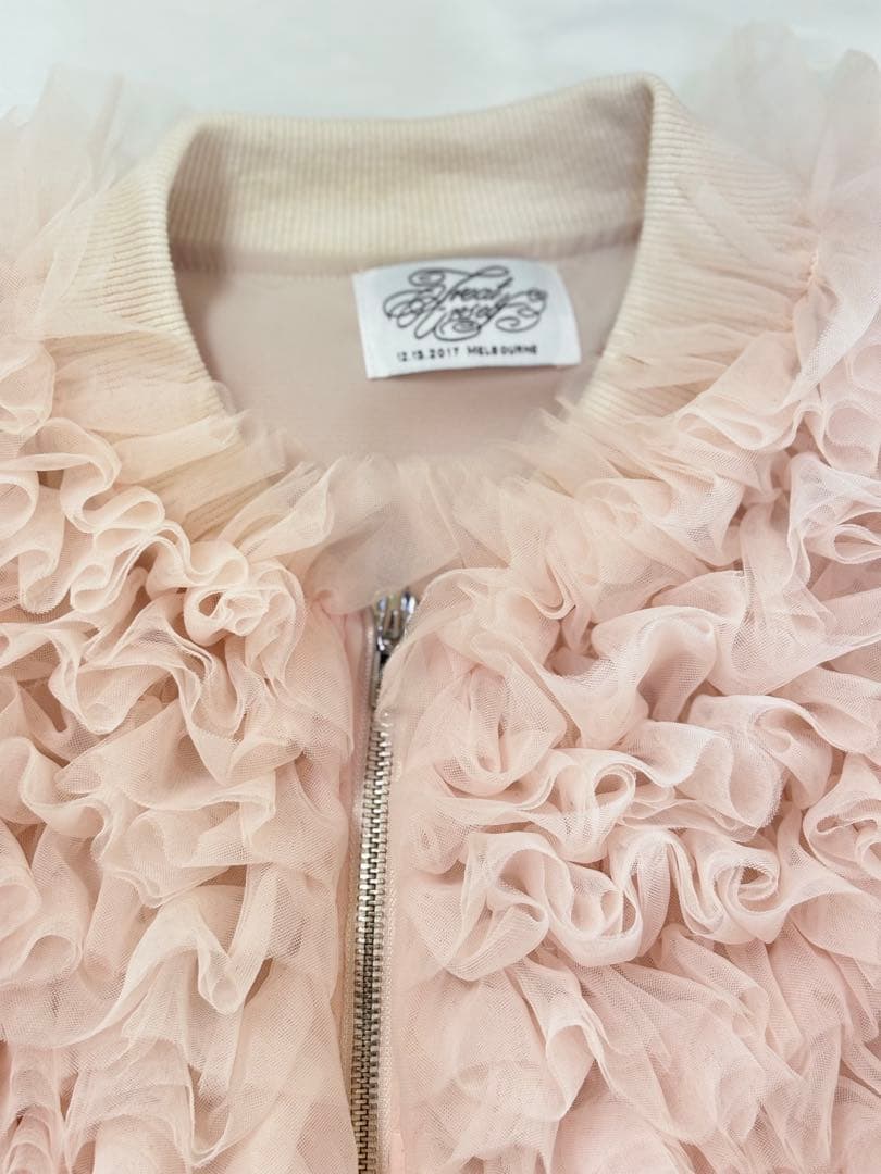 \"Ballerina\" volume tulle jacket ピンク