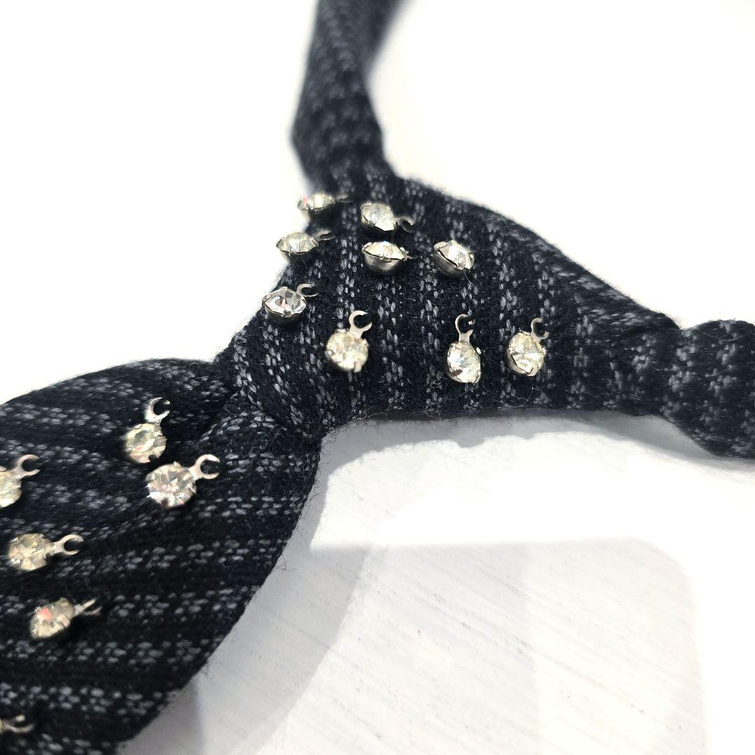 UNDERCOVER ビジューダイヤネクタイ ダイヤモチーフネクタイ ボウタイ