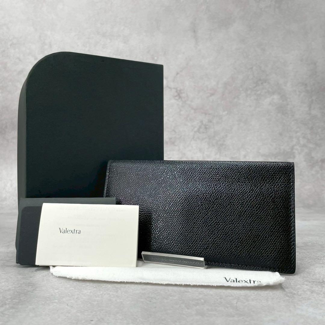 未使用品◎ヴァレクストラ　ヴァーティカル12 二つ折り長財布　札入れ　付属品完備