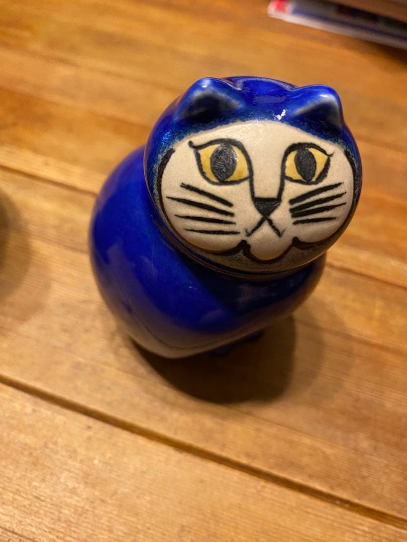 極美品★Lisa Larson リサラーソン　ミアブルー生産限定品MIA