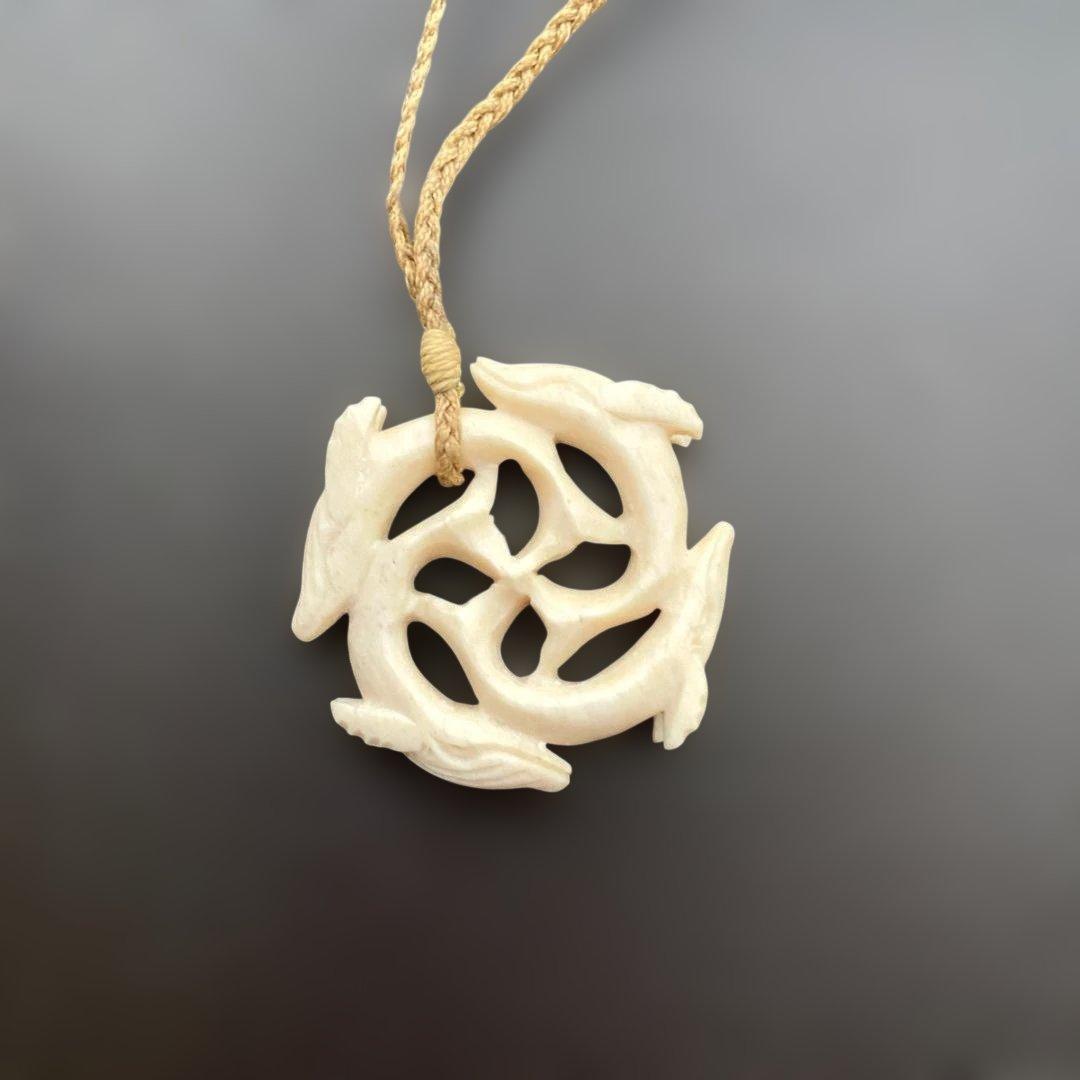 限定値下中 ボーンカービング　ネックレス