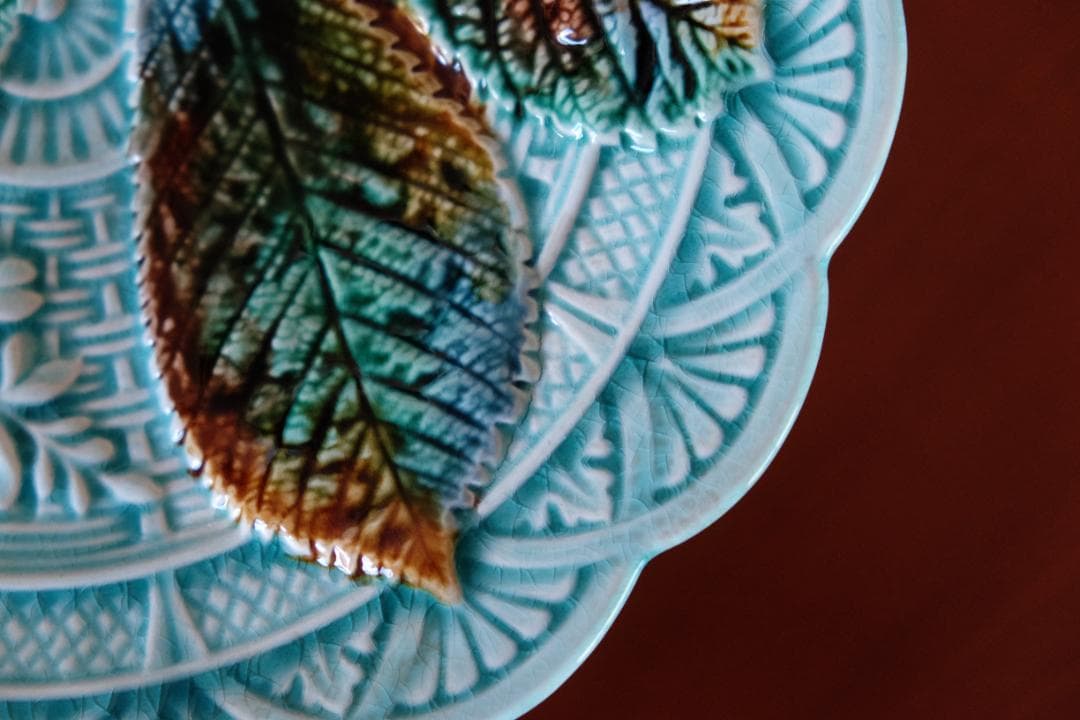 アンティーク ロールストランド プレート お皿 検/フランス ブルーフルーテッド