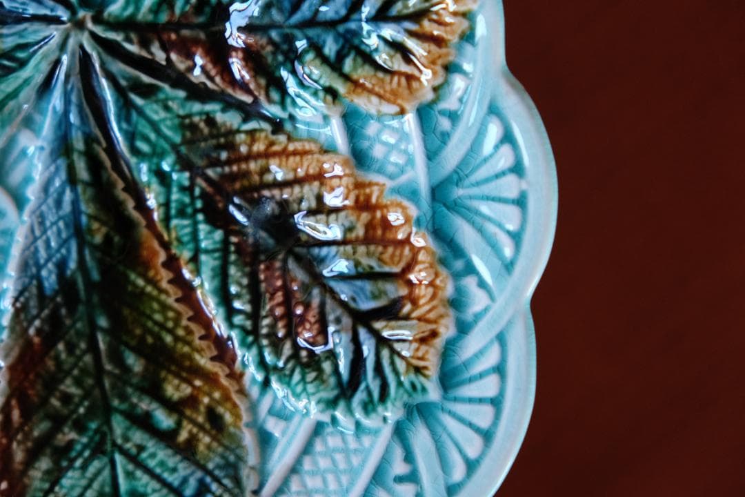 アンティーク ロールストランド プレート お皿 検/フランス ブルーフルーテッド