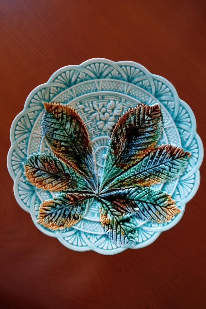 アンティーク ロールストランド プレート お皿 検/フランス ブルーフルーテッド