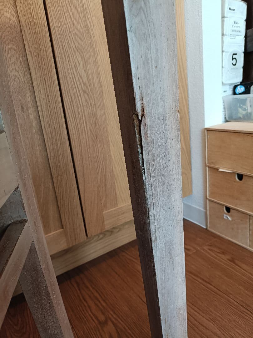 チーク材　無垢材　ダイニングテーブルセット 4脚付き　さいたま市に取りに来てくだ