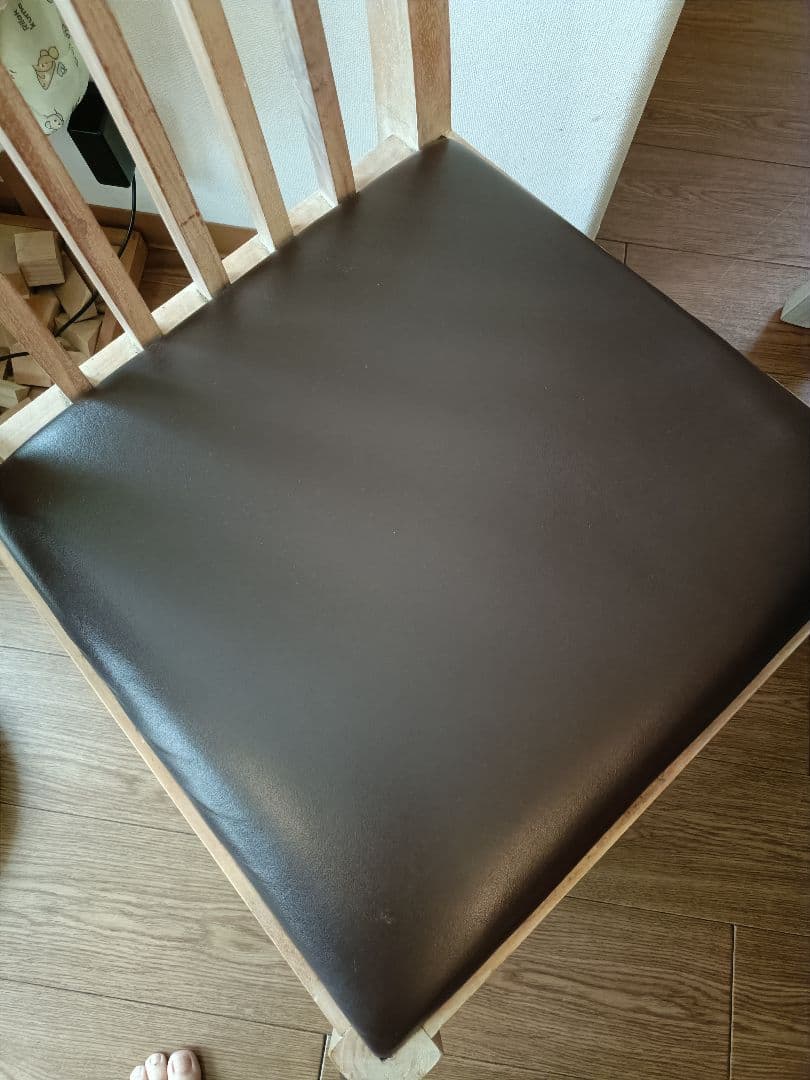 チーク材　無垢材　ダイニングテーブルセット 4脚付き　さいたま市に取りに来てくだ