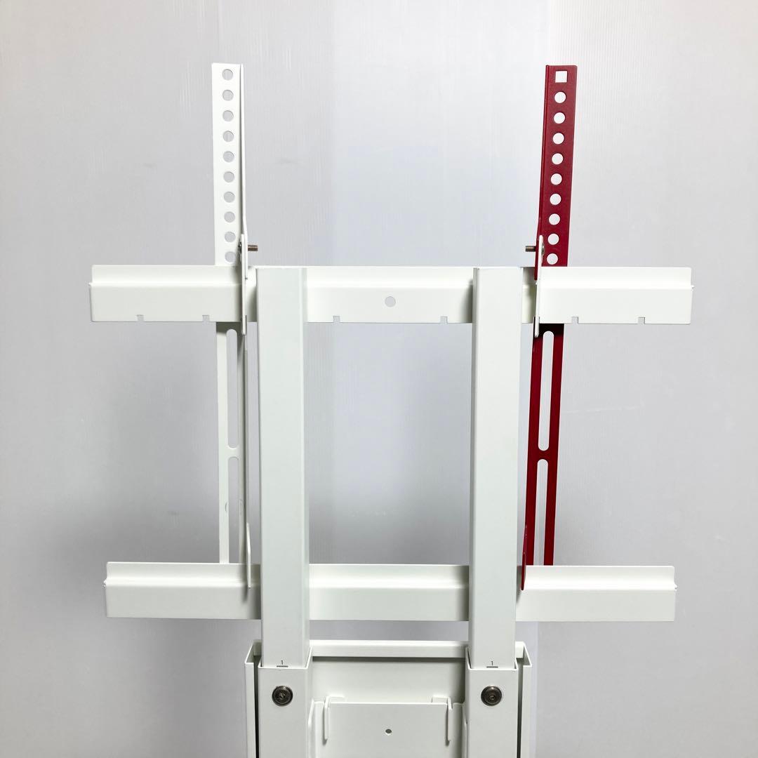 WALL 壁寄せテレビスタンド V2 ハイタイプ 32-60V対応 ホワイト