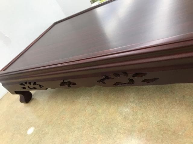 お値下げしました。紫繵調松彫り花台