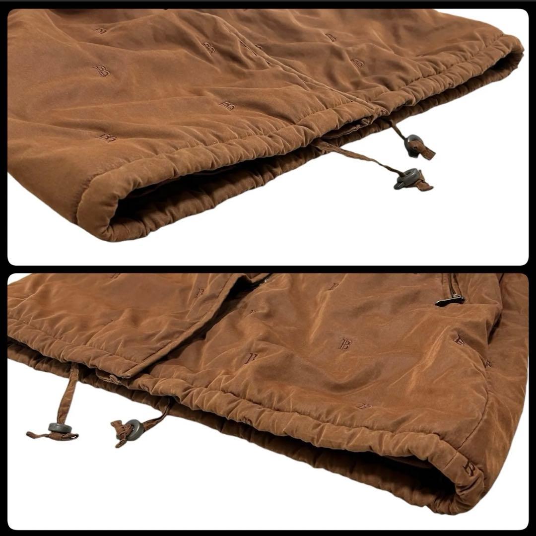 美品 バーバリー ロングゴート B刺繍 アウター ノバチェック メンズ Lサイズ