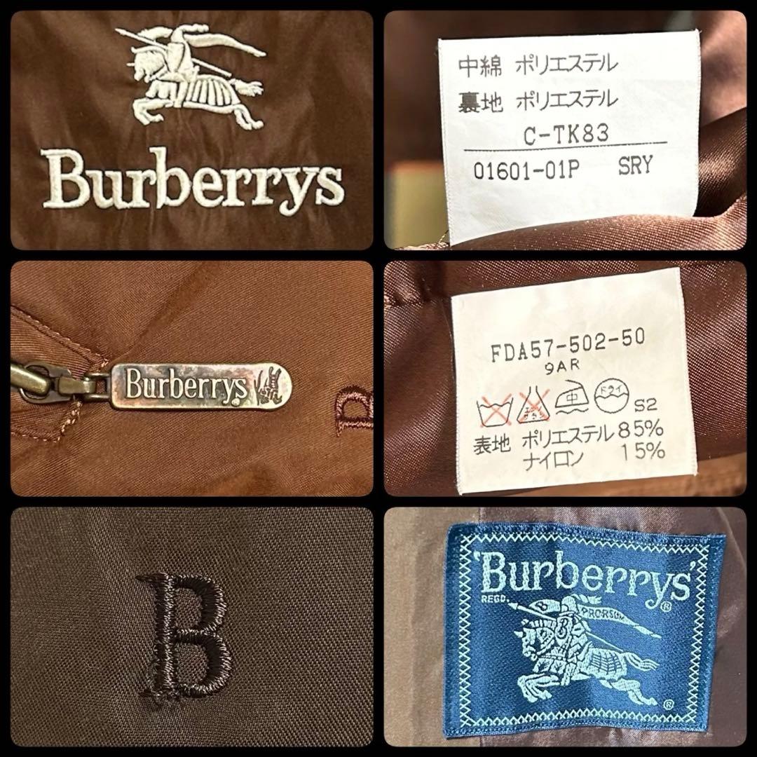 美品 バーバリー ロングゴート B刺繍 アウター ノバチェック メンズ Lサイズ