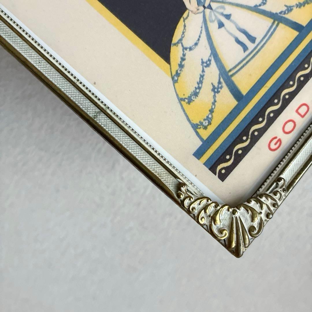 RT98 優美な装飾が美しい北欧ヴィンテージ 真鍮のフォトフレーム 16×11