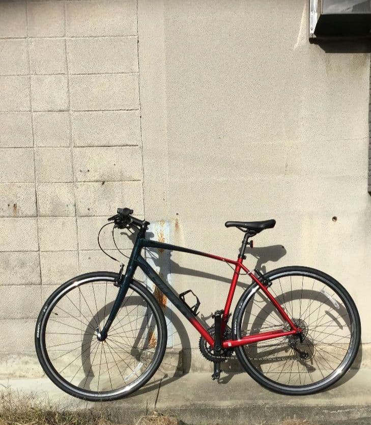 ジャイアント　escape　RX 赤　濃紺　グラデーション　空気入れ付き