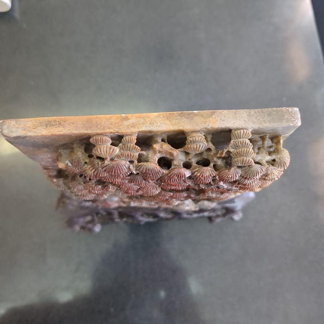 孔子石細工置物