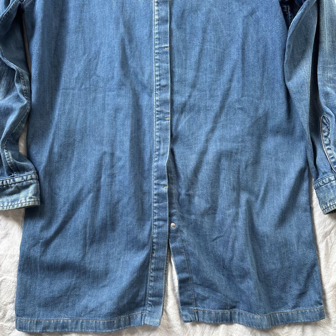 ヨウジヤマモトプールオム　ロングデニムシャツ