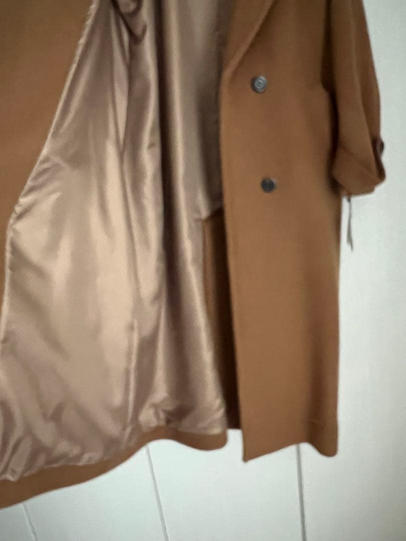 日本製　SUPER100's ビーバー2WAYカラーコート　ロングコート