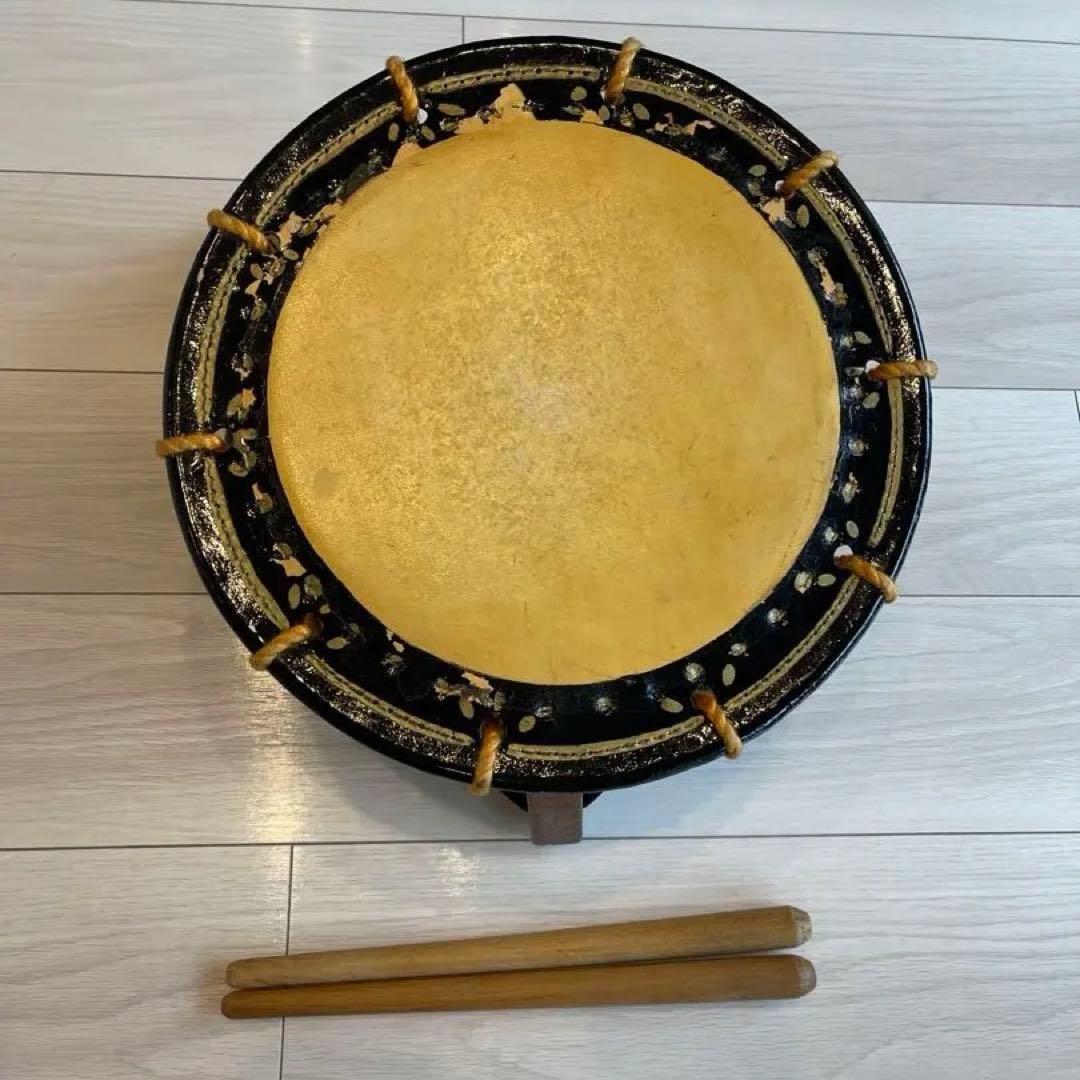 ＊にこ＊　【和楽器】　締太鼓　和太鼓　台座　バチ