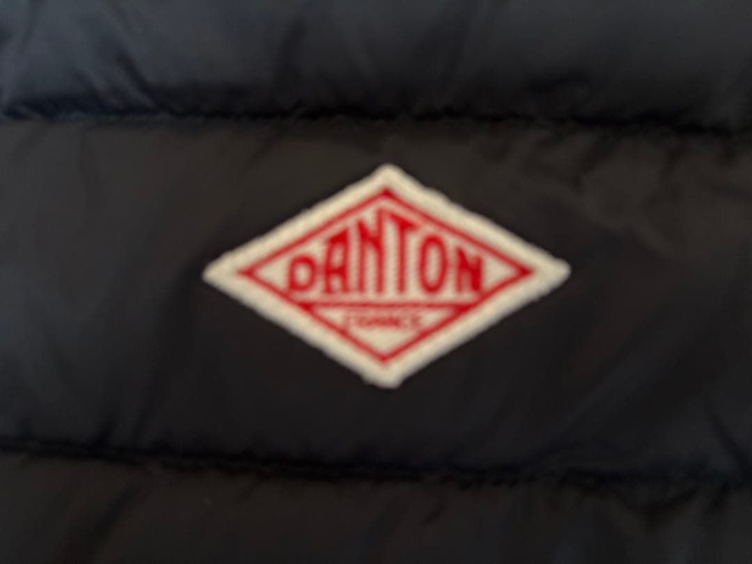 DANTONダントン　インナーダウンクルーネックダウンベスト　黒36