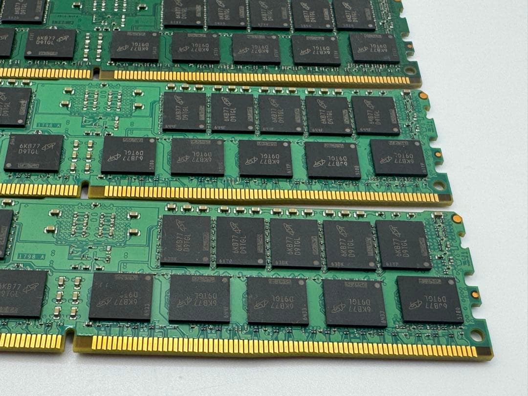 ⑥Crucial 16GB DDR4-2133P RDIMM 4枚セット