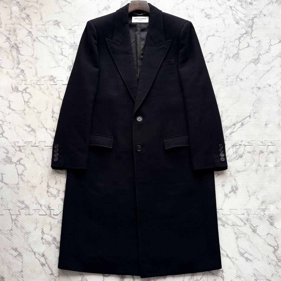 ほぼ未使用✨SAINT LAURENT キャメル100% チェスターコート 52