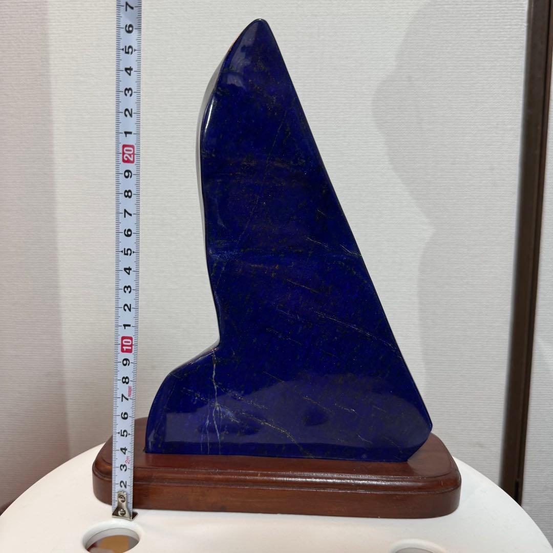 ☆ラピスラズリ☆5A☆引寄せ☆約3008gアフガニスタン産☆天然無着色☆木製台座