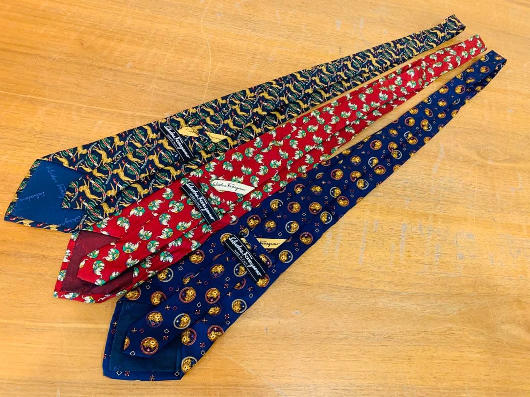 k0120-16★Salvatore Ferragamo ネクタイ 7点