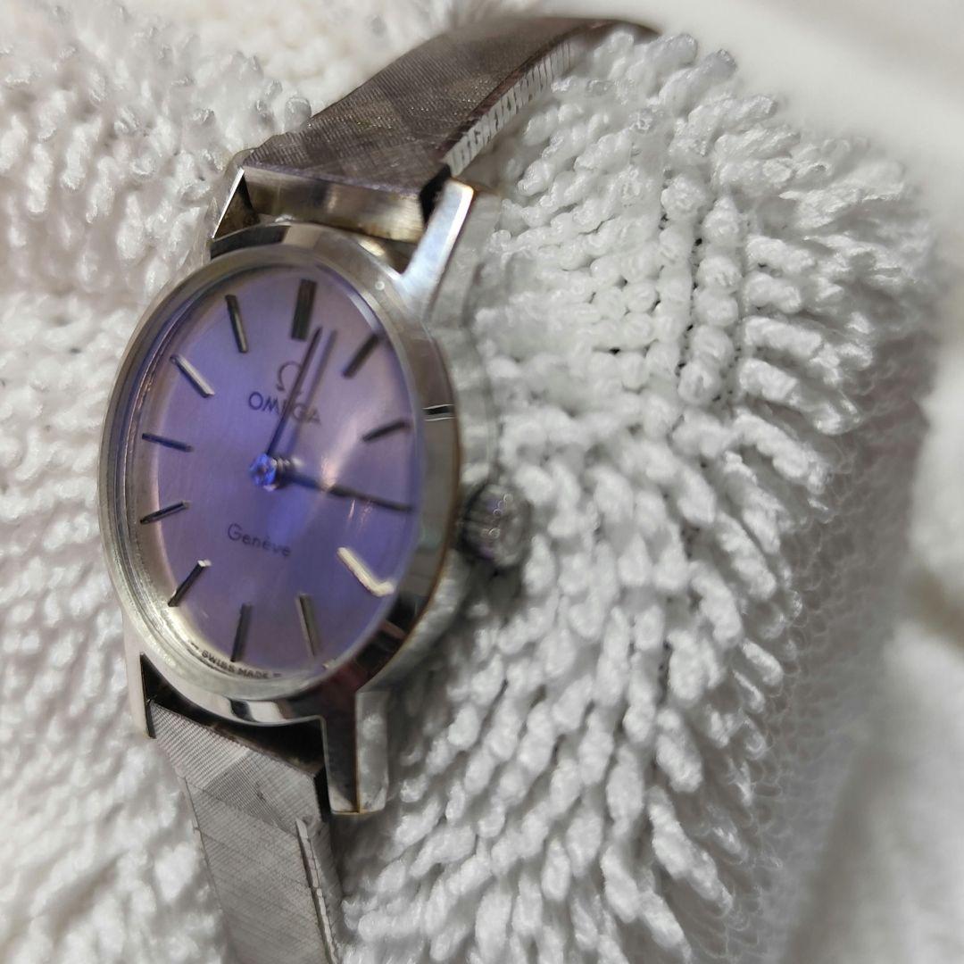 オメガ シルバー アナログ 手巻き時計